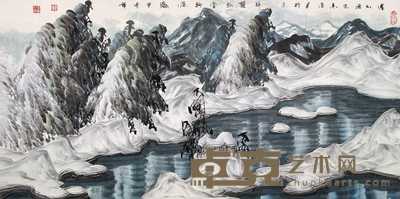 于志学 2004年作 塞外风光 镜心 68×137cm